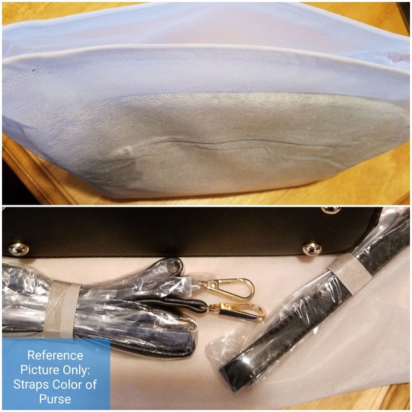 Structured Crossbody Purse, Removable Strap - BURG - Picture 7 of 7